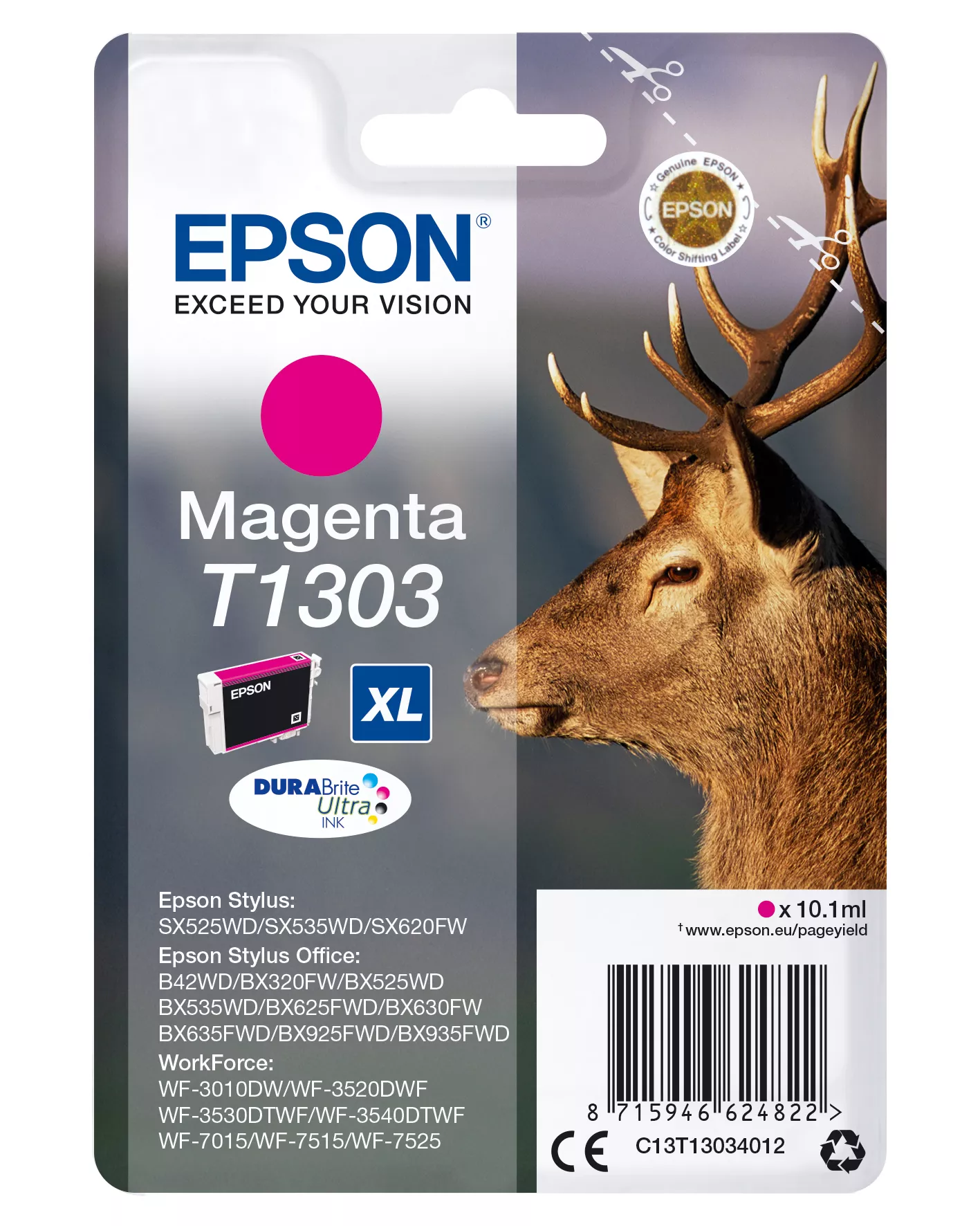 Vente EPSON T1303 cartouche d encre magenta très haute capacité au meilleur prix