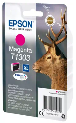 Cartouche "Cerf" - Encre DURABrite Ultra M (XL) Epson - visuel 1 - hello RSE - Réduisez vos coûts d'impression avec les cartouches d'encre haute capacité