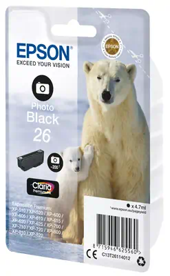 Vente EPSON 26 cartouche d encre photo noir capacité Epson au meilleur prix - visuel 2