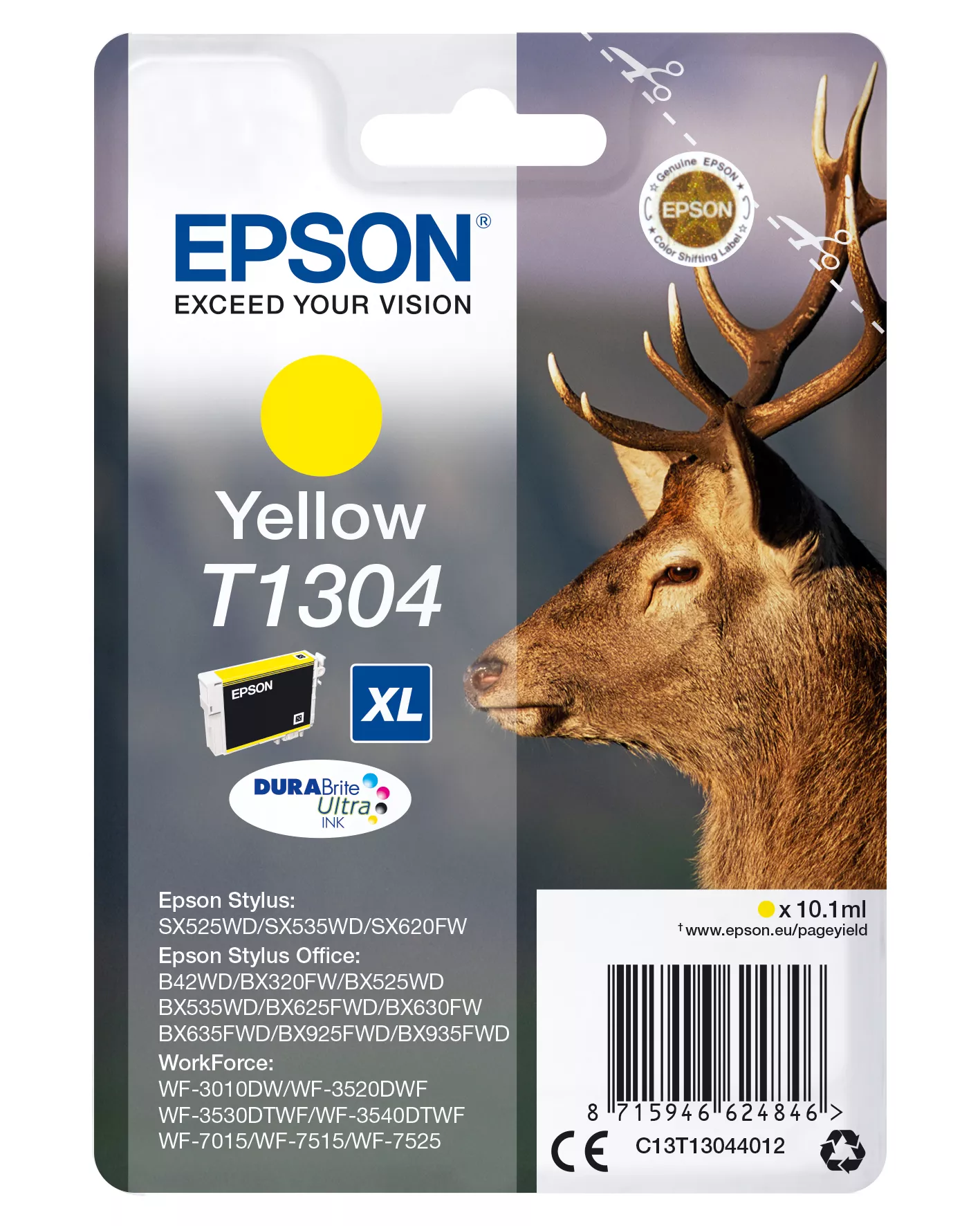 Revendeur officiel EPSON T1304 cartouche d encre jaune très haute capacité 10