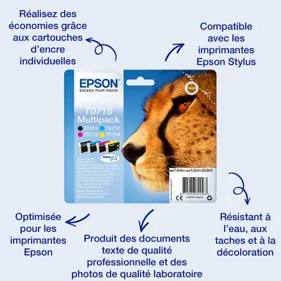 Epson Singlepack Magenta T0713 DURABrite Ultra Ink - Cartouches d'encre - visuel 3