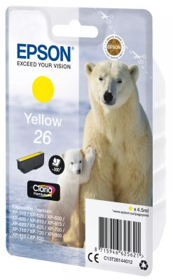 Vente EPSON 26 cartouche encre jaune capacité standard 4.5ml Epson au meilleur prix - visuel 2
