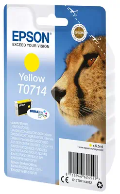 Vente EPSON T0714 cartouche d encre jaune capacité standard Epson au meilleur prix - visuel 2