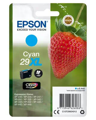 Cartouche "Fraise" 29XL - Encre Claria Home C Epson - visuel 1 - hello RSE - Emballage EasyMail Epson d'origine