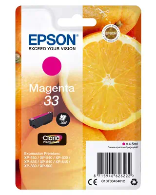 Epson Oranges Cartouche " " - Encre Claria Epson - visuel 1 - hello RSE - Réduisez vos coûts d'impression avec les cartouches d'encre haute capacité