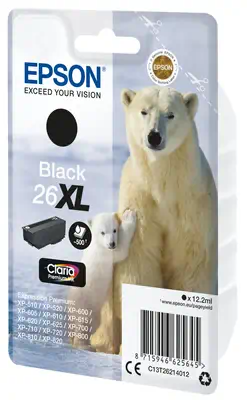 EPSON 4LB 26XL ink cartridge black high capacity Epson - visuel 1 - hello RSE - Réalisez des économies grâce aux cartouches d'encre séparées