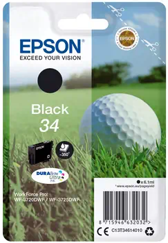 Achat EPSON Singlepack Noir 34 - DURABrite Ultra Encre au meilleur prix