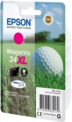 Vente EPSON Singlepack 34XL Magenta DURABrite Encre Ultra (XL Epson au meilleur prix - visuel 2