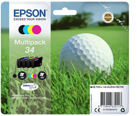 Vente EPSON Multipack 4-colors 34 Encre DURABrite Ultra BCMY Epson au meilleur prix - visuel 2