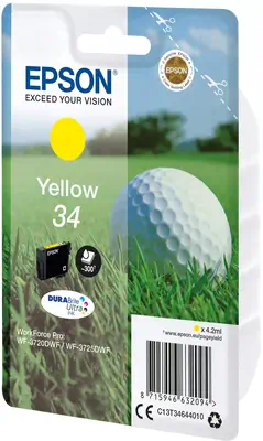 Singlepack Yellow 34 DURABrite Ultra Ink Epson - visuel 1 - hello RSE - Réduisez vos coûts d'impression