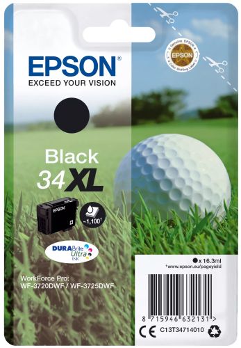 Vente Cartouches d'encre EPSON Singlepack 34XL Encre Noir DURABrite Ultra 16,3ml sur hello RSE