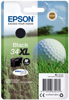 Vente EPSON Singlepack 34XL Noir DURABrite Encre Ultra (XL) au meilleur prix