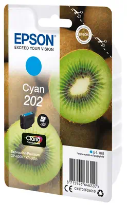 Epson Kiwi Singlepack Cyan 202 Claria Premium Ink Epson - visuel 1 - hello RSE - Réduisez vos coûts d'impression