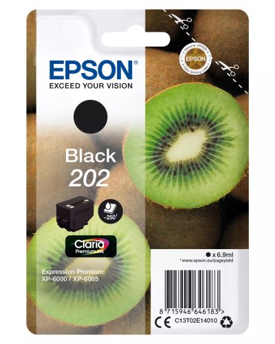 Achat Cartouches d'encre EPSON Encre Claria Premium - Cartouche Kiwi 202 Noir sans