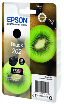 Epson Kiwi Singlepack Black 202 Claria Premium Ink Epson - visuel 1 - hello RSE - Découvrez la gamme