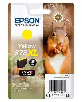 Singlepack Yellow 378XL Claria Photo HD Ink - Epson - Cartouches d'encre - visuel 1