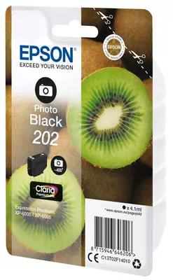 Singlepack Photo Black 202 Claria Premium Ink Epson - visuel 1 - hello RSE - Réduisez vos coûts d'impression