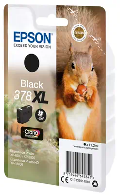Singlepack Black 378XL Claria Photo HD Ink Epson - visuel 1 - hello RSE - Réduisez vos coûts d'impression