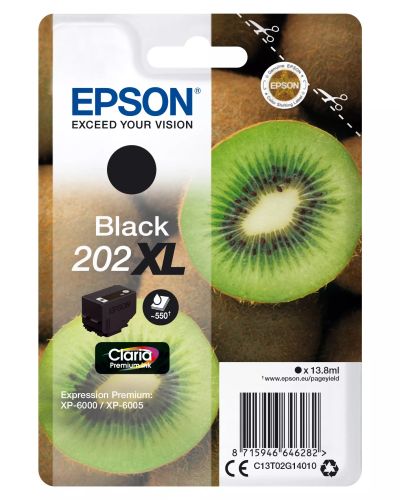 Achat EPSON Encre Claria Premium - Cartouche Kiwi 202 Noir (XL - 8715946646282