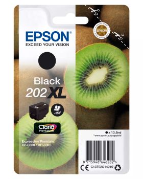 Achat EPSON Encre Claria Premium - Cartouche Kiwi 202 Noir (XL) sans alarme - 8715946646282