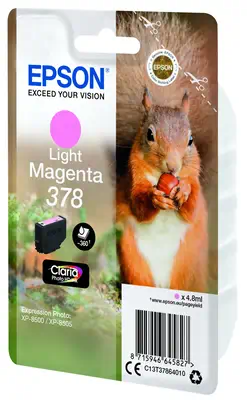 EPSON Singlepack Light Magenta 378 Eichhörnchen Clara Epson - visuel 1 - hello RSE - Découvrez la gamme