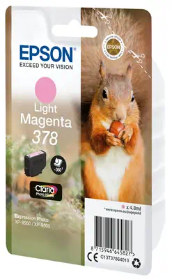 EPSON Singlepack Light Magenta 378 Eichhörnchen Clara Epson - visuel 1 - hello RSE - Réduisez vos coûts d'impression