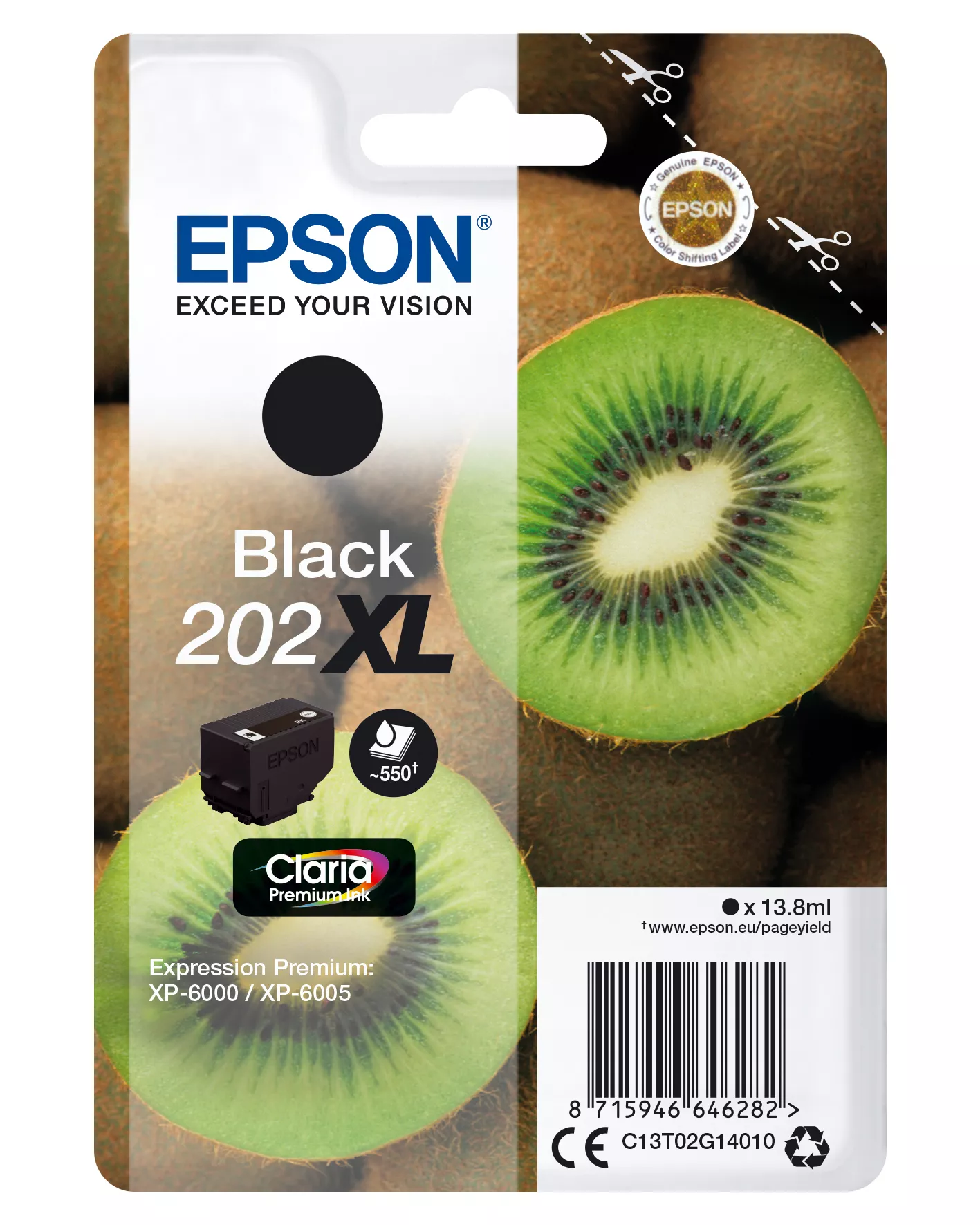 Achat EPSON 202XL Black Ink Cartridge (with security au meilleur prix