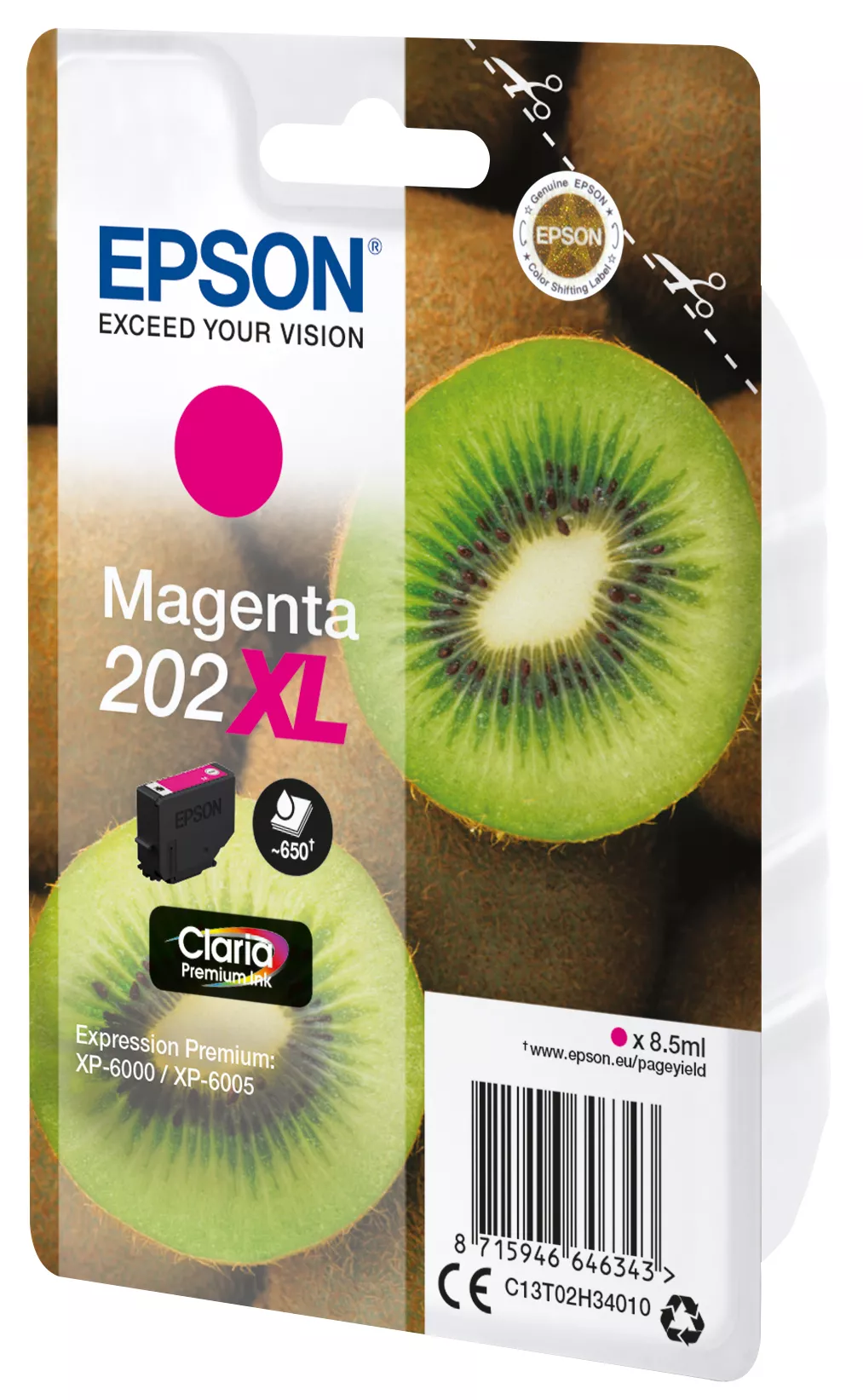 Vente Epson Kiwi Singlepack Magenta 202XL Claria Premium Ink Epson au meilleur prix - visuel 2