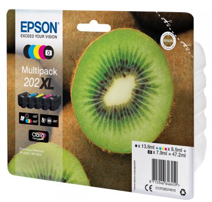 Vente Epson Kiwi Multipack 5-colours 202XL Claria Premium Ink Epson au meilleur prix - visuel 2