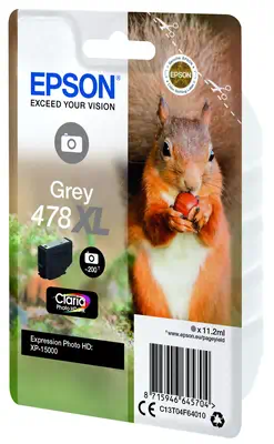 Vente Epson Squirrel Singlepack Grey 478XL Claria Photo HD Epson au meilleur prix - visuel 4