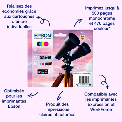 Epson Multipack 4-colours 502 Ink - Cartouches d'encre - visuel 1