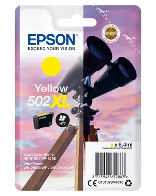 Epson Singlepack Yellow 502XL Ink Epson - visuel 1 - hello RSE - Optimisation pour les imprimantes Epson