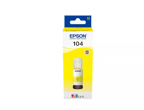 Revendeur officiel Cartouches d'encre EPSON 104 EcoTank Yellow ink bottle (WE