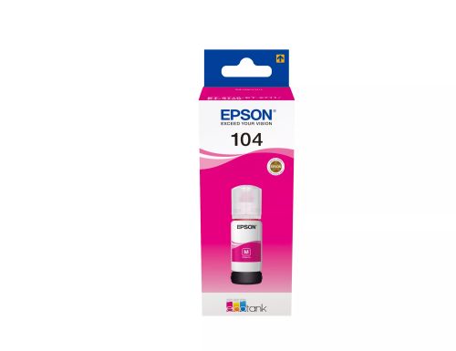 Revendeur officiel Cartouches d'encre EPSON 104 EcoTank Magenta ink bottle (WE