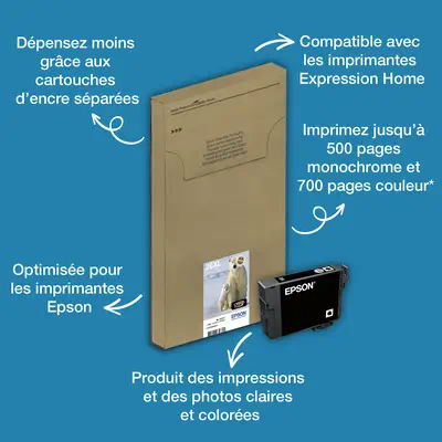 Encre EasyMail Claria Premium multipack 4 couleurs Ours Polaire 26XL - Epson - Cartouches d'encre - visuel 4