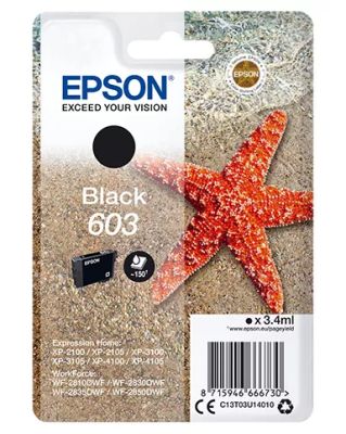 Vente Cartouches d'encre EPSON Singlepack Black 603 Ink
