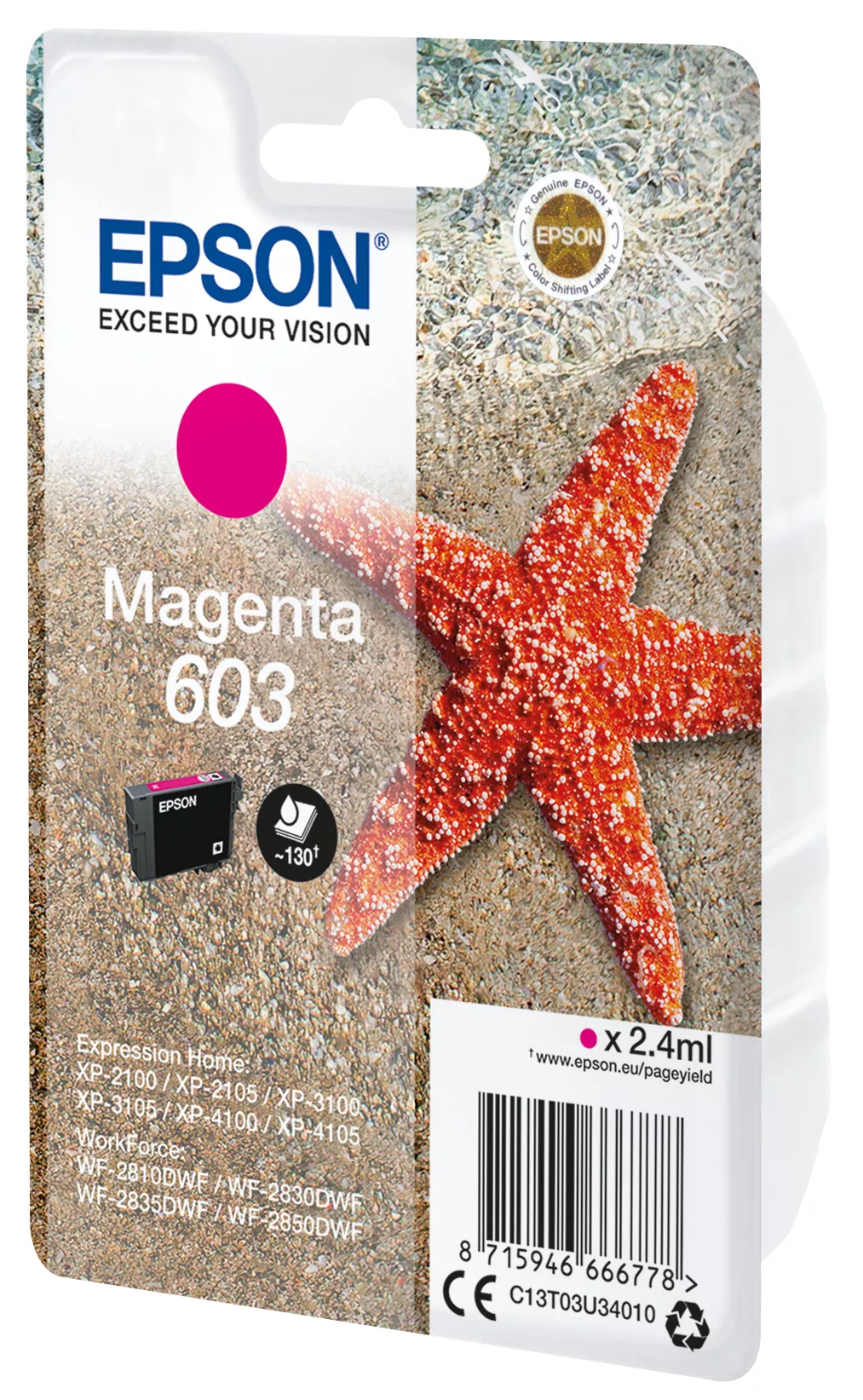 Vente EPSON Singlepack Magenta 603 Ink Epson au meilleur prix - visuel 2