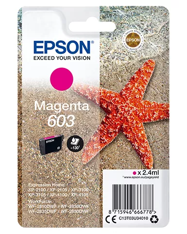 Vente Cartouches d'encre EPSON Singlepack Magenta 603 Ink sur hello RSE
