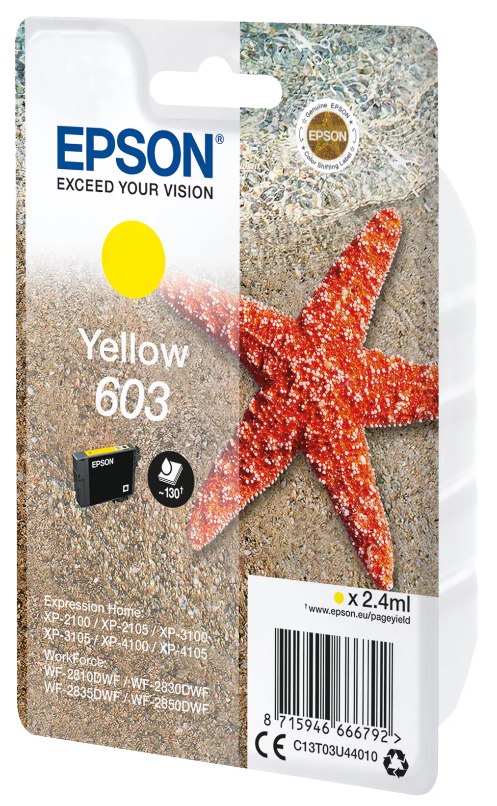 Vente EPSON Singlepack Yellow 603 Ink Epson au meilleur prix - visuel 2