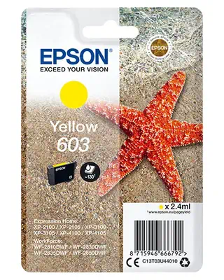 Epson Singlepack Yellow 603 Ink Epson - visuel 1 - hello RSE - Faible coût et fiabilité