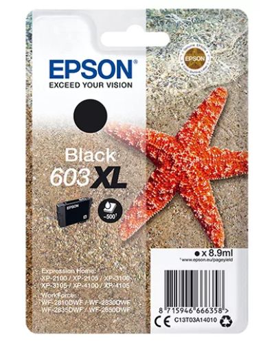 Achat Cartouches d'encre EPSON Singlepack Black 603XL Ink