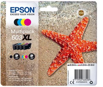 Achat Cartouches d'encre EPSON Multipack 4-colours 603XL Ink