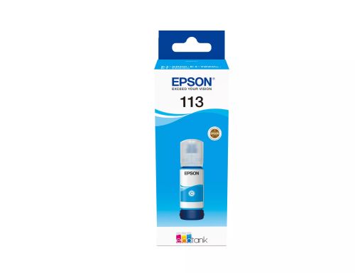 Revendeur officiel Cartouches d'encre EPSON 113 EcoTank Pigment Cyan ink bottle