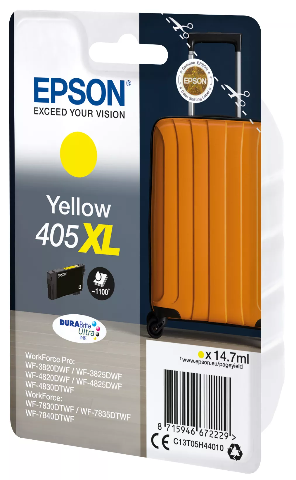 Vente EPSON Singlepack Yellow 405XL DURABrite Ultra Ink Epson au meilleur prix - visuel 2