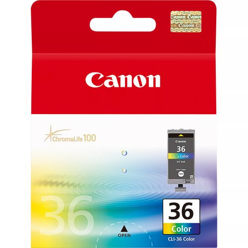 Achat CANON CLI-36 cartouche dencre tricolore capacite standard et autres produits de la marque Canon