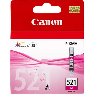 Canon Cartouche d'encre magenta CLI-521M - Cartouches d'encre - visuel 1