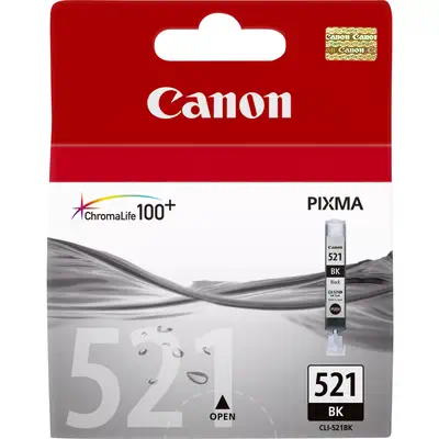 Canon Cartouche d'encre noire CLI-521BK - Cartouches d'encre - visuel 1