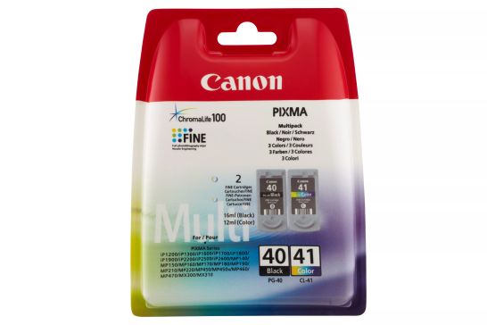 Revendeur officiel Cartouches d'encre Canon Multipack de cartouches d'encre PG-40/CL-41 C/M/Y