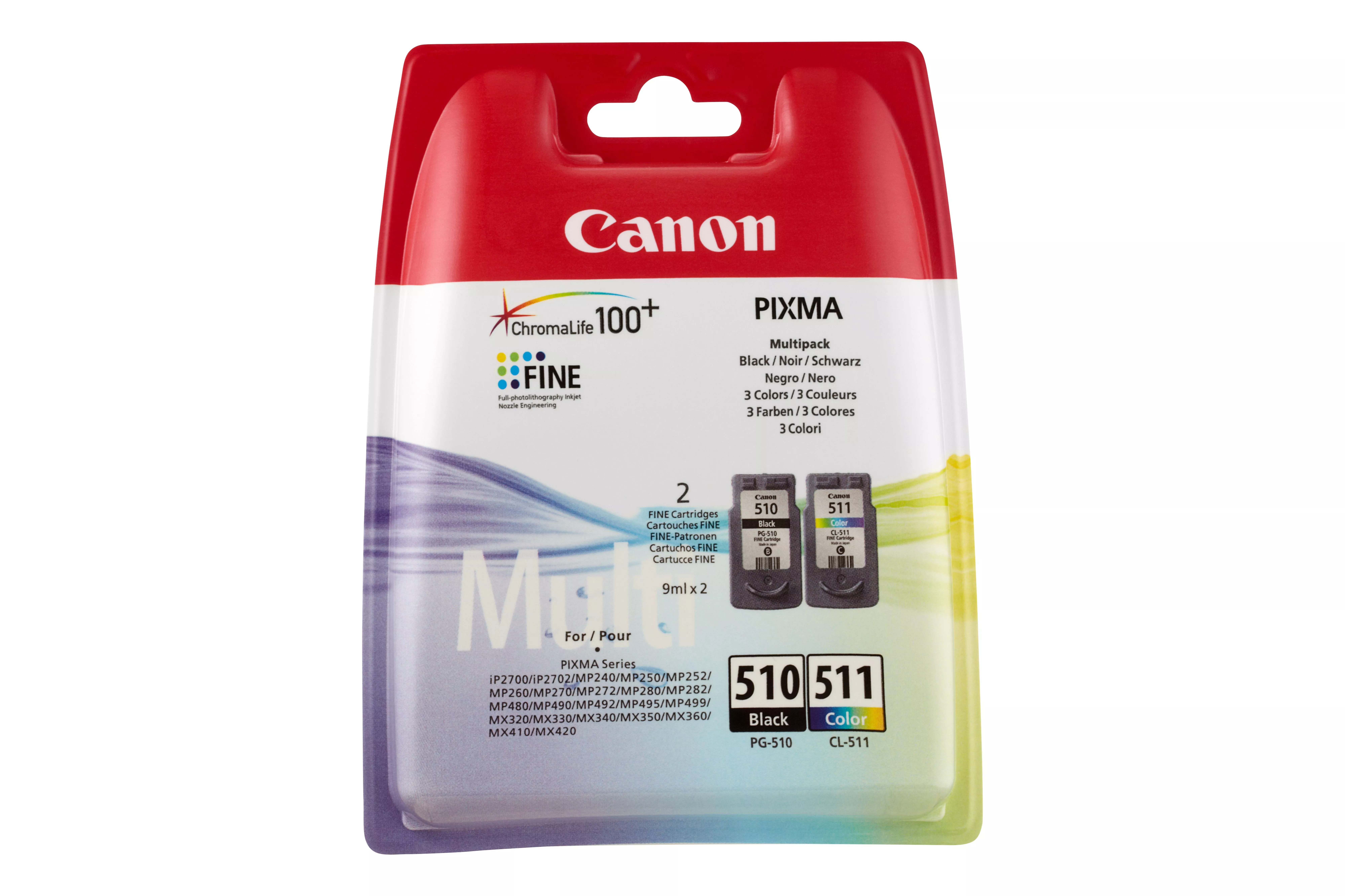 Achat Canon Multipack de cartouches d'encre PG-510/CL-511 au meilleur prix