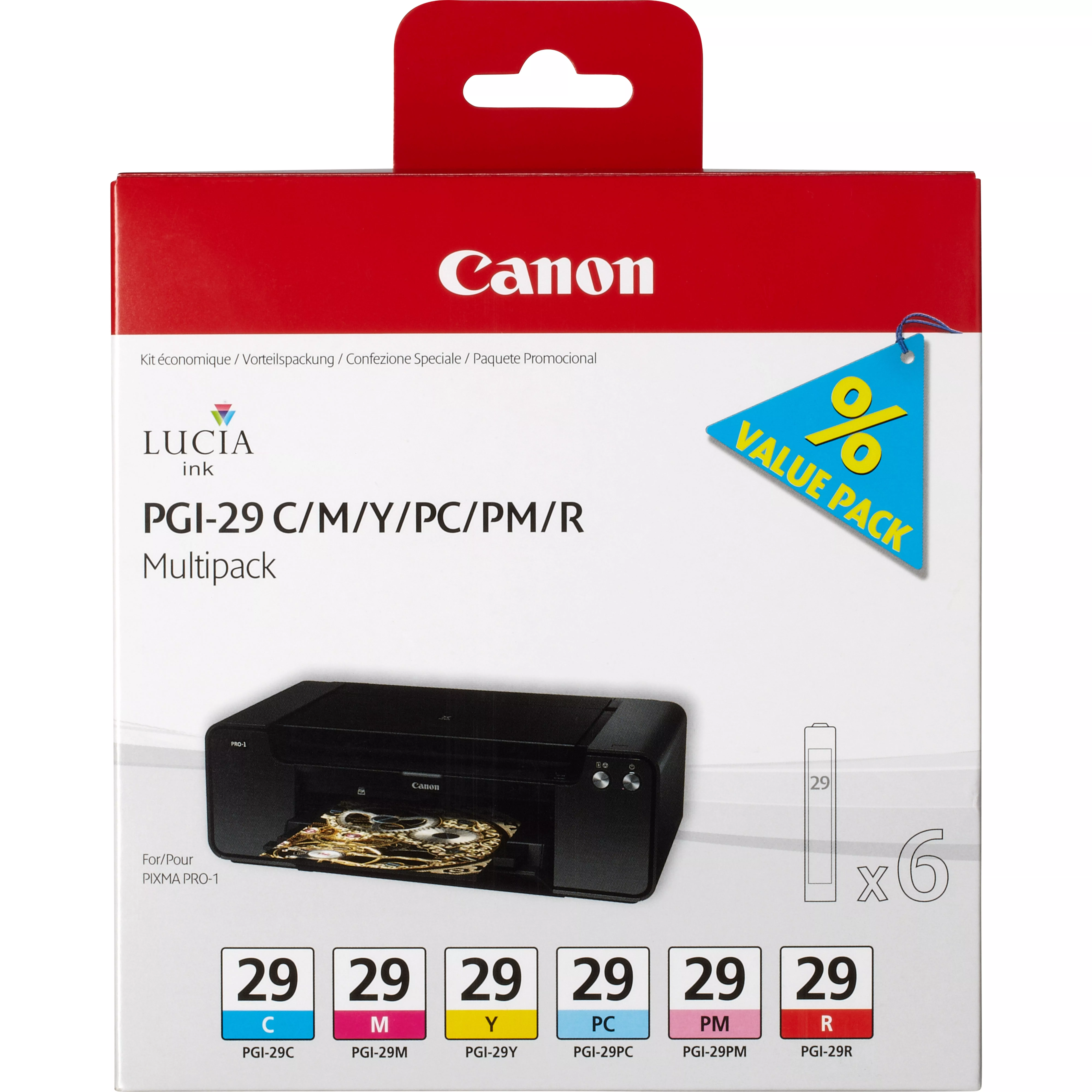 Revendeur officiel CANON 1LB PGI-29 CMY/PC/PM/R ink cartridge colour